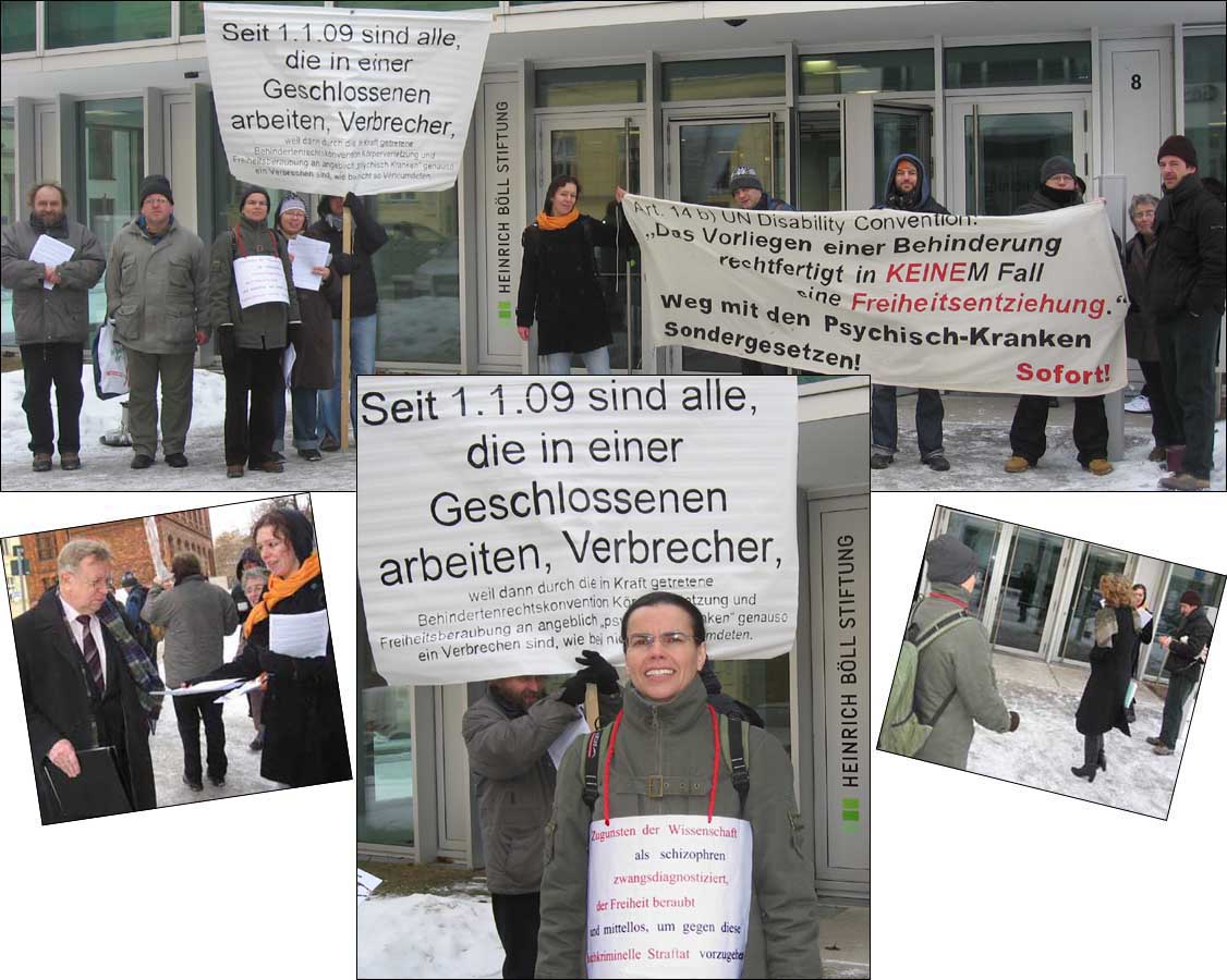 Demo vor der Böll-Stiftung